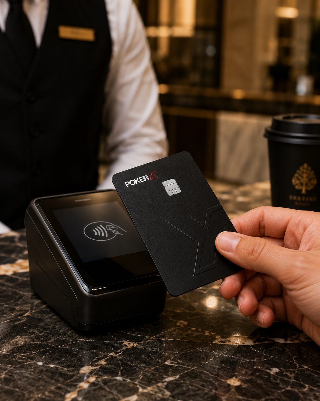 POKER X Card — premium payment experience